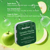 Bandes Dissolvables Orales Personnalisées OEM de Curcumine et Vitamine B12 pour Renforcer l'Immunité