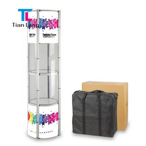 TianLang Twist Tower Pop up Counter <b>Acrylic</b> <b>Display</b> Showcase With Led Light <b>Display</b> <b>Stand</b> - Product Image 6