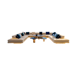 Nuevo Sofá de Tela de Lujo en Forma de U para Sala de Estar, Estilo Árabe, Personalizable para Proyectos de Villas, 2026 - Product Image 6