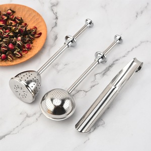 More Designs Reusable Kitchen Miscellaneous Tools Stainless Steel 304 <b>Tea</b> Ball Leaf Loose Mesh Filter Metal <b>Tea</b> Strainer <b>Infuser</b> - Product Image 2