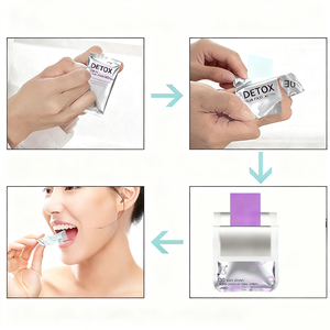 Tiras Detox Adelgazantes con Biotina y Vitaminas, Película Oral de Disolución Rápida para la Salud de Mujeres y Hombres - Product Image 2