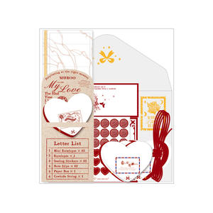 Kit de bricolage Mini Lettre <span class=keywords><strong>d</strong></span>'amour 1 paquet, série 52e fois que je t'aime, enveloppe, matériaux de collage pour confession - Product Image 5