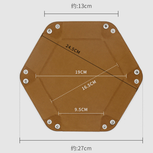 Yy xúc xắc khay xúc xắc cán khay chủ hộp lưu trữ cho RPG, DND bảng trò chơi, gấp đôi hai mặt PU Khay da - Product Image 6