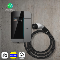 Tipo 1/Tipo 2/GBT/NACS 	 Cargador de Pared para Vehículos Eléctricos de 22 kW, Nivel 2 AC, para Carga de Flotas Logísticas con RFID, WiFi, OCPP, DLB, Trifásico