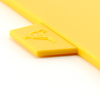 4-delige set plastic snijplanken, snijmatten, voorbereidingsplank, tabla de cortar, voor vlees, groenten, fruit, keuken snijgereedschap