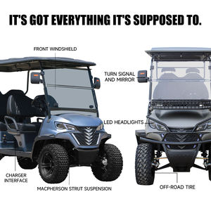 Voiturette de golf électrique 4 places à batterie 48V avec 4 passagers Nouveau produit - Product Image 6