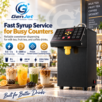 Distributeur quantitatif de sirop de fructose ET-GT06 0,5-3s avec sortie anti-goutte et réservoir en acier inoxydable 316 pour les commerces de boissons
