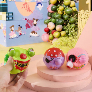ของเล่นบีบตาโปนรูปหัวซอมบี้ผีฮาโลวีน ของเล่นบีบคลายเครียด - Product Image 2