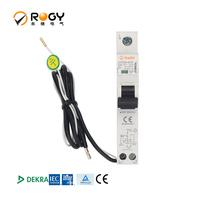 Disyuntor Diferencial RCBO JVRO9-50 10kA con Protección Contra Sobrecorriente, Característica Tipo A, 240V/415V 50/60Hz, Modular