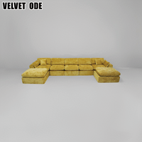 Neu eingetroffen: Cloud Sofa – Komprimiertes Schlafsofa, modernes Samt-Sofa-Set, modulares Ecksofa-Set für das Wohnzimmer, luxuriöse Inneneinrichtung