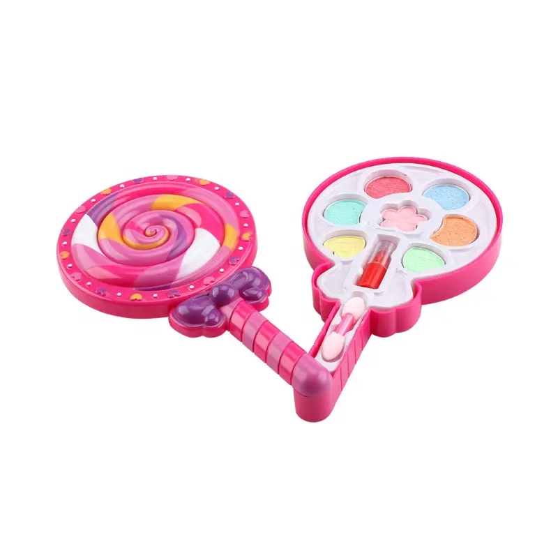 Lollipop Mainan Anak Perempuan, Perangkat Rias Kosmetik Dapat Dicuci, Mainan Anak Perempuan untuk Permainan Rumah-rumahan