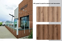 Plaques stratifiées compactes phénoliques HPL imperméables pour cloisons d'hôtels, hôpitaux et extérieurs, décoration intérieure commerciale