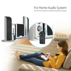 AUX Xe Bluetooth 5.0 Receiver 3.5Mm 3.5 AUX Jack Stereo Âm Nhạc Âm Thanh Xe Hơi Transmitter Loa Khuếch Đại Không Dây Adapter Với Mic - Product Image 4