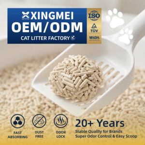 OEM ODM Livraison Rapide Litière pour Chat Ultra Absorbante Sans Poussière Biodégradable à Base de Tofu Jetable aux Toilettes 5kg - Product Image 1