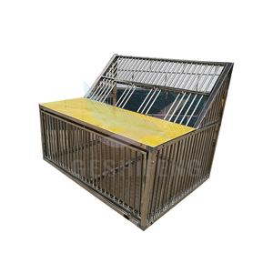 Jaula <span class=keywords><strong>de</strong></span> salto <span class=keywords><strong>de</strong></span> acero inoxidable para <span class=keywords><strong>palomas</strong></span> voladoras con una puerta <span class=keywords><strong>de</strong></span> trampa en T, una jaula <span class=keywords><strong>de</strong></span> metal para exteriores que puede entrar y salir. - Product Image 6