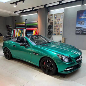 WRAPMASTER Rollo de Vinilo para Automóviles PET Metálico de 1.52*17m, Color Verde Esmeralda Cambiante, PVC Antiarañazos, 0.14mm/4 Mil, 2 Años de Garantía - Product Image 4