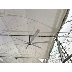 AMCLING Teto da igreja AC 220 V Fluxo Axial Metal Teto Industrial Big Ass HVLS Diâmetro 10 pés Névoa de circulação Ventilador HVLS