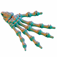 Porte-clés main squelette articulée en PLA imprimé en 3D, jouet anti-stress d'Halloween, breloque de sac, décoration de bureau, cadeau pour les 7 ans et plus