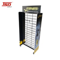Présentoir métallique double face sur pied pour magasin de détail personnalisé présentoir pour chronomètre de produit suspendu