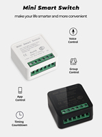 SLS 16A WiFi Module de commutateur de relais intelligent 1Gang Mini taille Alexa/Google Home commande vocale Smart Life Tuya App pour maison intelligente