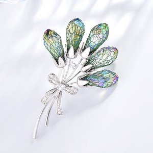 <span class=keywords><strong>Broche</strong></span> Bouquet Haut de Gamme XILIANGFEIZI, Cadeau d'Anniversaire pour Femme, Épingle de Luxe Faite à la Main en Tricot, Vente en Gros - Product Image 2