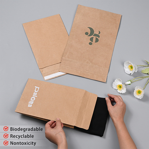 Eco-friendly Customized logo Kraft Paper Shipping <strong>Bag</strong> Clothes Package <strong>Envelope</strong> Paper <strong>Mailing</strong> <strong>Bag</strong> with Gusset and Double Sealing - Product Image 4