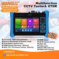 OTDR VFL OPM 8K CCTV 5.4 inci, kamera IPC penguji serat optik, pengujian kabel seri MT 6800