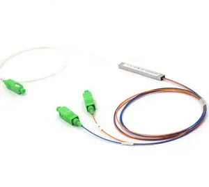 Divisor de fibra óptica 1x2 ,1x4 1x8 1x16 plc divisor de fibra óptica 1x8 com conector