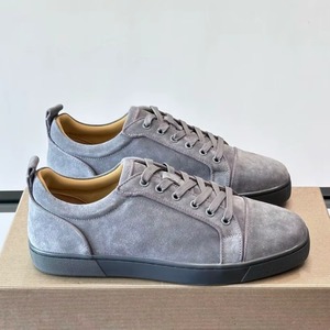 Luxury Designer Style <b>Men</b> Suede Shoes <b>Black</b> Leather Lace-up Waterproof Breathable Pointed Spring Casual <b>Sneakers</b> Winter Autumn - Product Image 1