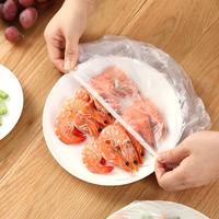 Film Alimentaire Fraîcheur Personnalisable et Jetable avec Élastique, Couverture Transparente en PE pour Assiettes et Bols
