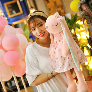 Longue oreille lapin décoration peluche animaux jouets en peluche mignon lapin poupée peluche oreiller pâques fête cadeau - Product Image 4