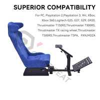Asiento Plegable para Simulador de Carreras GY043 ODM, Simulador de Conducción, Silla de Juego para PC, Playstation 2 3, Wii, Xbox, Xbox 360, Logitech G27, G29
