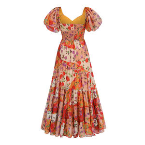 SB2967 <span class=keywords><strong>Robe</strong></span> florale de style bohème Robes décontractées d'été élégantes pour femme <span class=keywords><strong>Robe</strong></span> de soirée <span class=keywords><strong>longue</strong></span> - Product Image 2