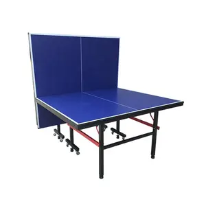 Hot Grosir Tahan Lama Double Lipat Indoor Meja Pingpong Tenis Meja untuk Hiburan Olahraga