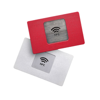 Carte de visite professionnelle en métal RFID NFC personnalisée, carte de contrôle d'accès, programmable et imprimable