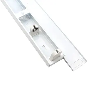 Accesorio de lámpara fluorescente G13 T8 de doble cara, tubo reflector de hierro de 4 pies y 120cm, montaje de tubo de led individual y doble