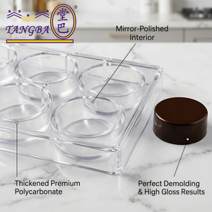 Moule à chocolat professionnel Tangba en polycarbonate sur mesure, moule cylindrique à 8 cavités, 275*135mm, certifié FDA LFGB, outil <span class=keywords><strong>de</strong></span> <span class=keywords><strong>pâtisserie</strong></span> - Product Image 4