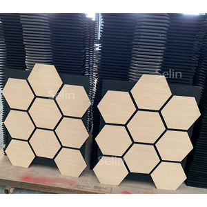 Selin Hiện Đại Vật liệu nội thất cách âm tấm Tường hình lục giác bên trong tấm âm trần cho bức tường - Product Image 1