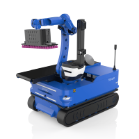 Robot de chargement et de déchargement automatique de conteneurs, machine de palettisation à chenilles IA pour cartons et camions