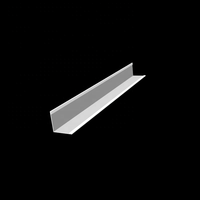 Profilé d'angle en L galvanisé pour grille de plafond, garniture de bordure en L pour plafond en plaques de plâtre, accessoires pour cloisons sèches, protection d'angle de profilé de plafond métallique