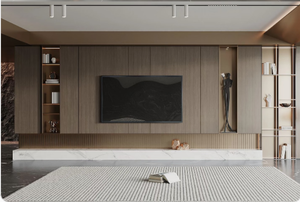 <span class=keywords><strong>Meuble</strong></span> <span class=keywords><strong>TV</strong></span> <span class=keywords><strong>suspendu</strong></span> avec <span class=keywords><strong>cheminée</strong></span> pour salon, nouveau style, salon, fond de mur intégré, <span class=keywords><strong>meuble</strong></span> de sol - Product Image 6