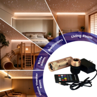Kit de panneaux lumineux LED à fibres optiques pour plafond, effet ciel étoilé romantique, pour chambre d'enfant créative, avec contrôle intelligent par application