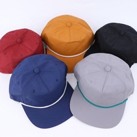 Casquette de baseball personnalisée à 5 panneaux, logo en PVC, découpe au laser, trous perforés, casquette de papa, corde rose, imperméable