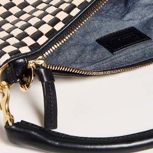 Bolso Bandolera de Cuero a Cuadros Negro Personalizado para Mujer, Bolso de Viaje Casual, Bolso Grande Clásico, Ajustable e Impermeable - Product Image 5