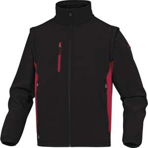DELTA PLUS - MYSE2NRTM Veste Softshell noir-rouge 96% polyester 4% élasthanne-Manches amovibles VESTES DE TRAVAIL - Product Image 1