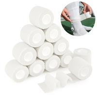 Bande adhésive blanche pour chaussettes de football, douce et respirante, déchirable à la main, pour une protection confortable des protège-tibias lors des matchs