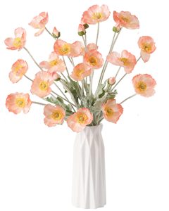 Fleur de pavot artificielle à toucher réel, vente en gros d'usine, pour la décoration de la maison, les mariages, les fêtes et les arrangements floraux - Product Image 4