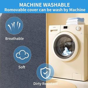 Beheizte und gekühlte Haustier matte mit abnehmbarem Bezug Rutsch festes wasch bares Hunde betts ofa für mittelgroße kleine Hunde - Product Image 6