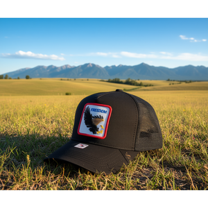 Gorra Trucker con Bordado de Águila de la Libertad, Tela de Malla, Ajustable, Unisex, Casual, Primavera Verano, Gorra de 6 Paneles - Product Image 2