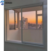 Fenêtre coulissante insonorisée antivol moderne Fabricant de fenêtres coulissantes en verre trempé très vendu Cadre en acier PVC Modèle d'ouverture horizontale